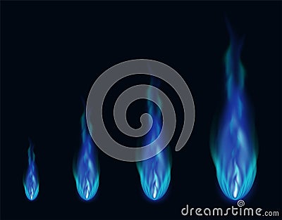 Comet. Animation for a game or cartoon. Vector illustration. Flat bonfire Vector Illustration